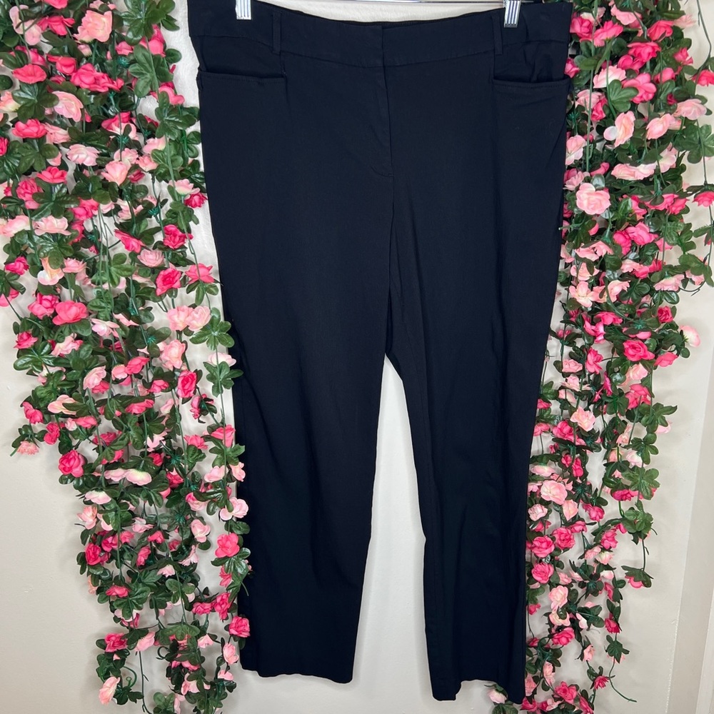 Lane Bryant Black Work Office Business Trousers 18 Regular Professional WFH